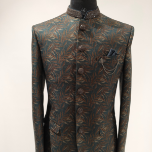 Royal Heritage Leaf Bandhgala/Jodhpuri suit