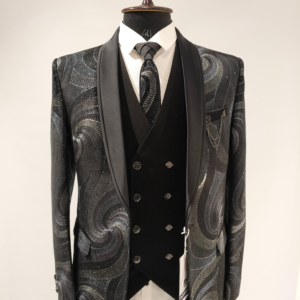 Galaxy Noir Designer Tuxedo Suit - Image 2