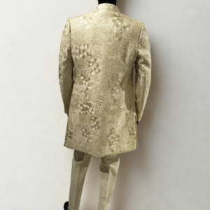 Opulent Ivory Silk Attire Indo Western - Image 2