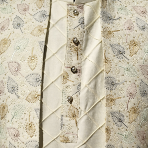 Floret Motif Embroidered Jodhpuri Suit - Image 2