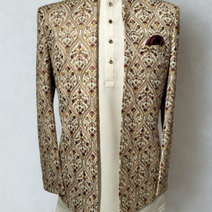 Royal Maharaja Embroidered Bandhgala/Jodhpuri Suit - Image 3