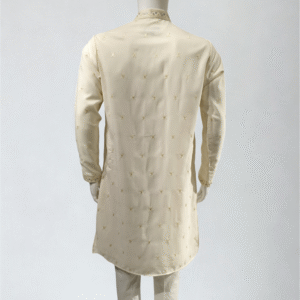Ivory Regal Kurta Pajama Set - Image 3