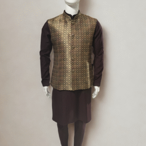 Regal Noir Kurta Jacket Set