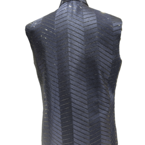 Midnight Chevron Majesty – Designer Nehru Jacket/Koti/Waistcoat - Image 3